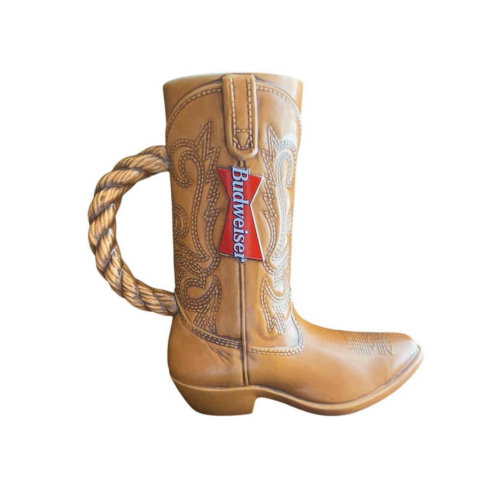 Budweiser Cowboy Boot Stein 1994 CS251 Ceramarte Brazil Beer Mug